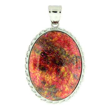 35X50mm Dyed Red Turtle Jasper Oval Pendants