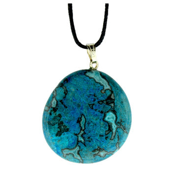 25-32mm Blue Laguna Lace Dyed Freeform Pendants