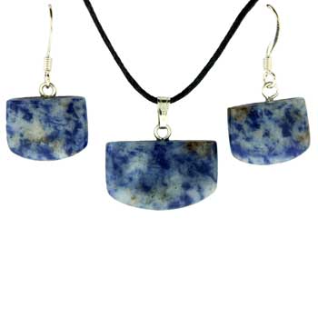 16X13/22X14mm Sodalite Brazil Tongue Pendants & Earrings