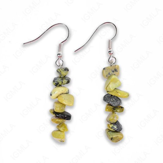 Yellow Turquoise Chips Earrings