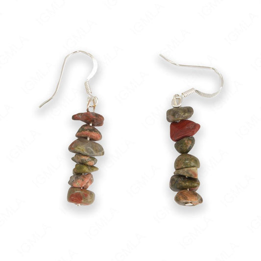 Unakite Chips Earrings