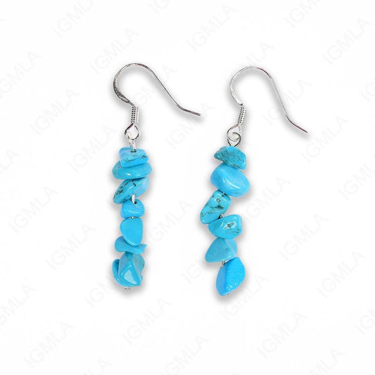 Turquoise Magnesite Chips Earrings