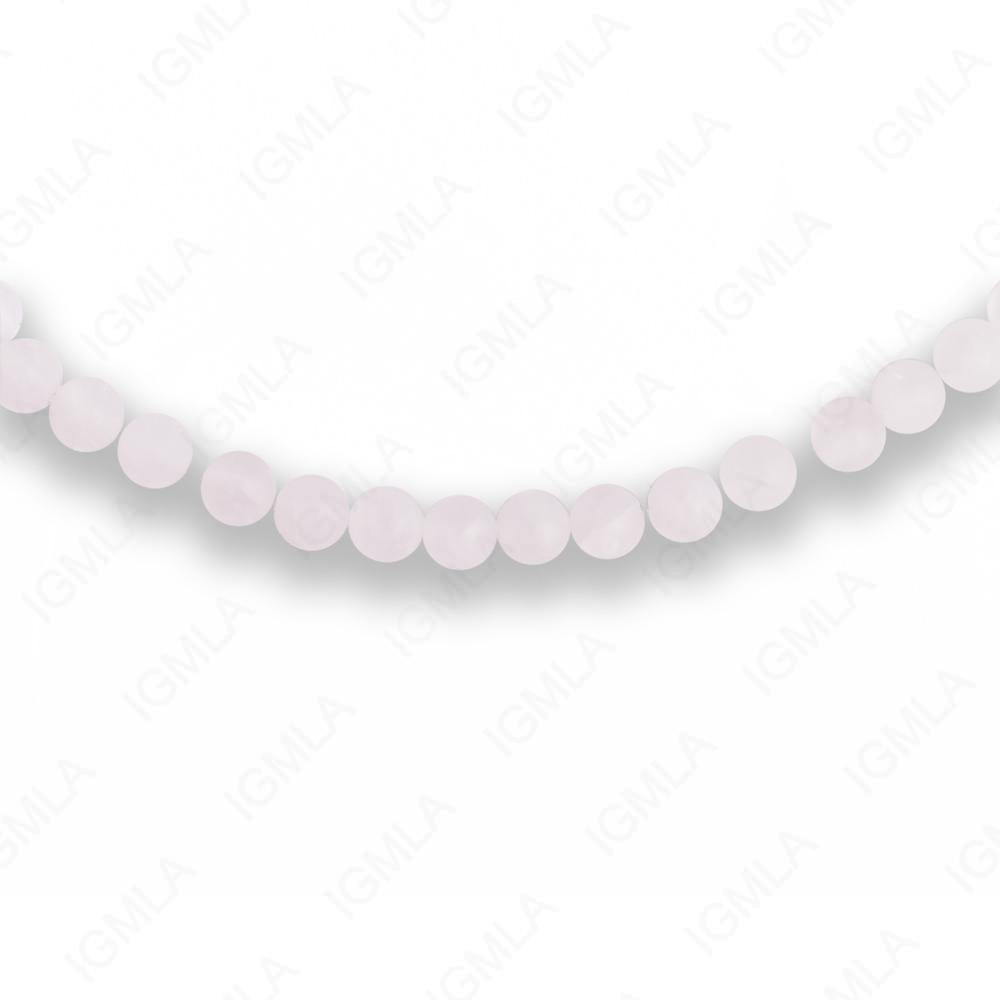 4mm Rock Crystal Round Matt Beads