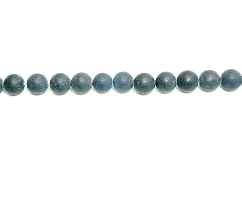 6mm Blackstone Round Matt Beads
