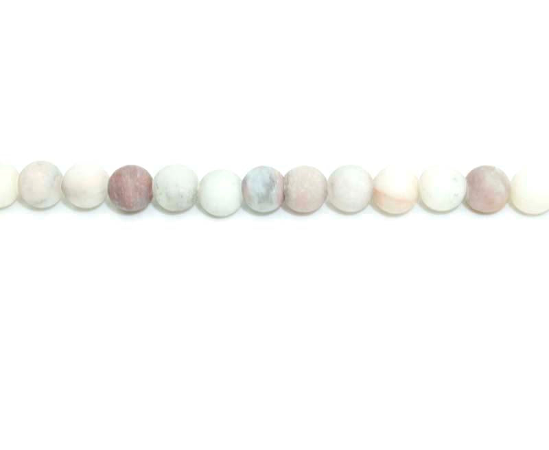 6mm Africa Lavender Round Matt Beads