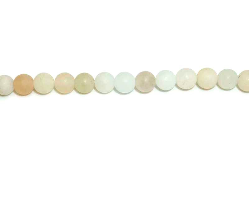 6mm Pink Aventurine Round Matt Beads
