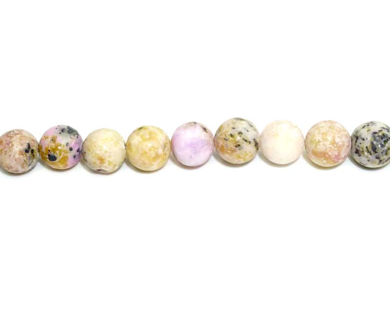 8mm Dyed Red Turtle Jasper Round Matt Beads