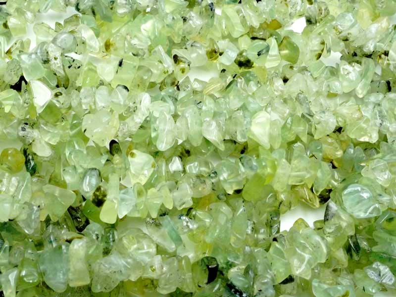 36 inch Prehnite Chips Beads
