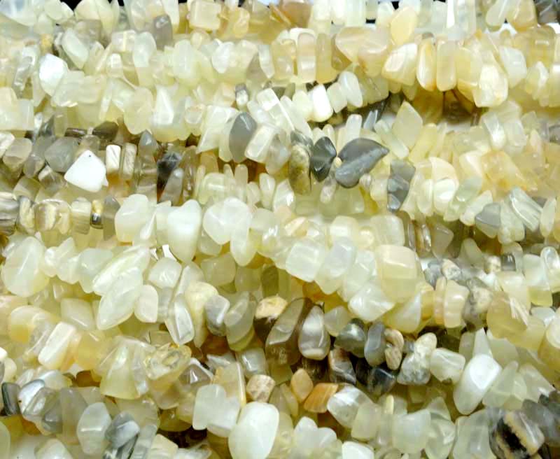 36 inch Moonstone Chips Beads
