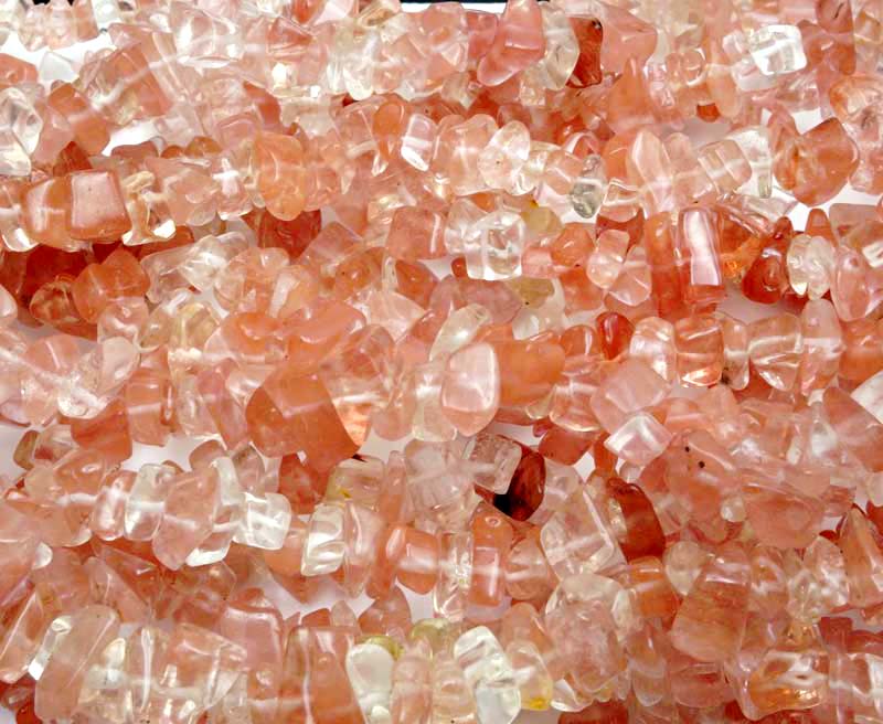 36 inch Cherry Quartz Chips Beads