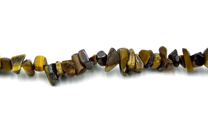 36 inch Tiger Eye Chips Beads