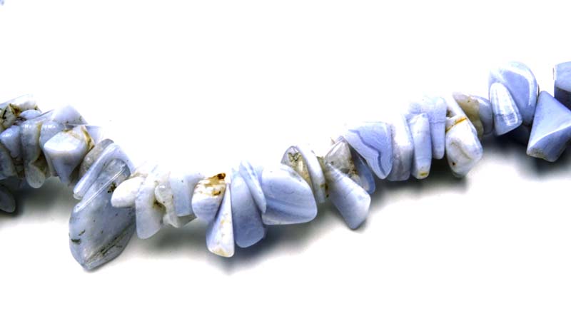 36 inch Blue Lace Agate Chips Beads