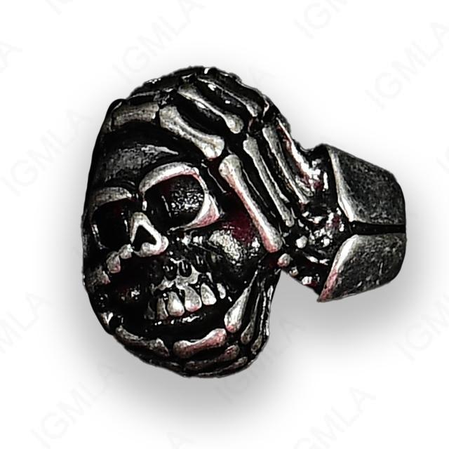 Zinc Alloy Skull Rings 12 Pc Box