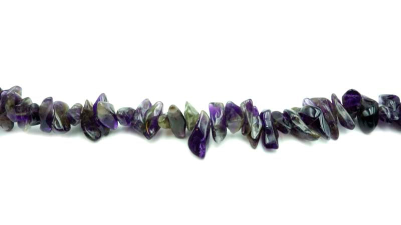 16 inch Amethyst Dog Teeth Chips Beads