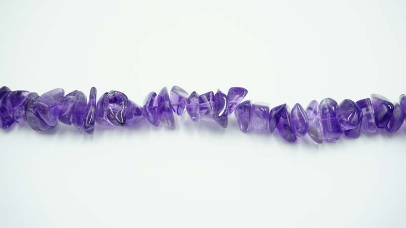 16 inch Amethyst Dog Teeth Nuggets Beads