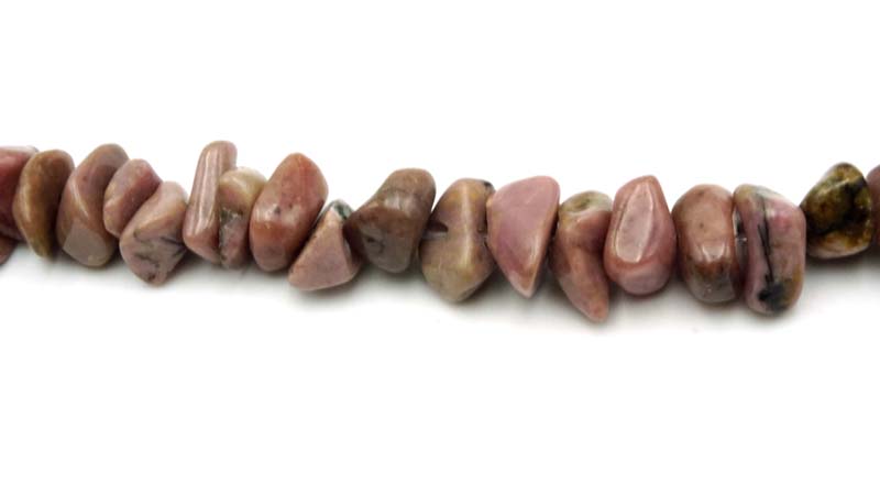 16 inch Rhodonite Chips Beads