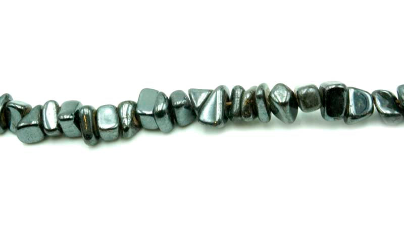 16 inch Hematite Chips Beads