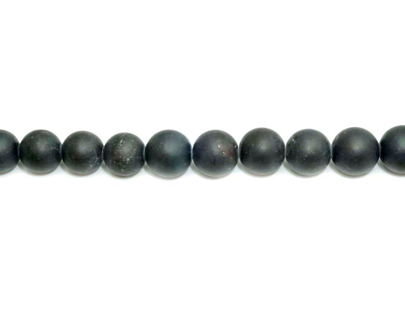 8mm Garnet Round Matt Beads