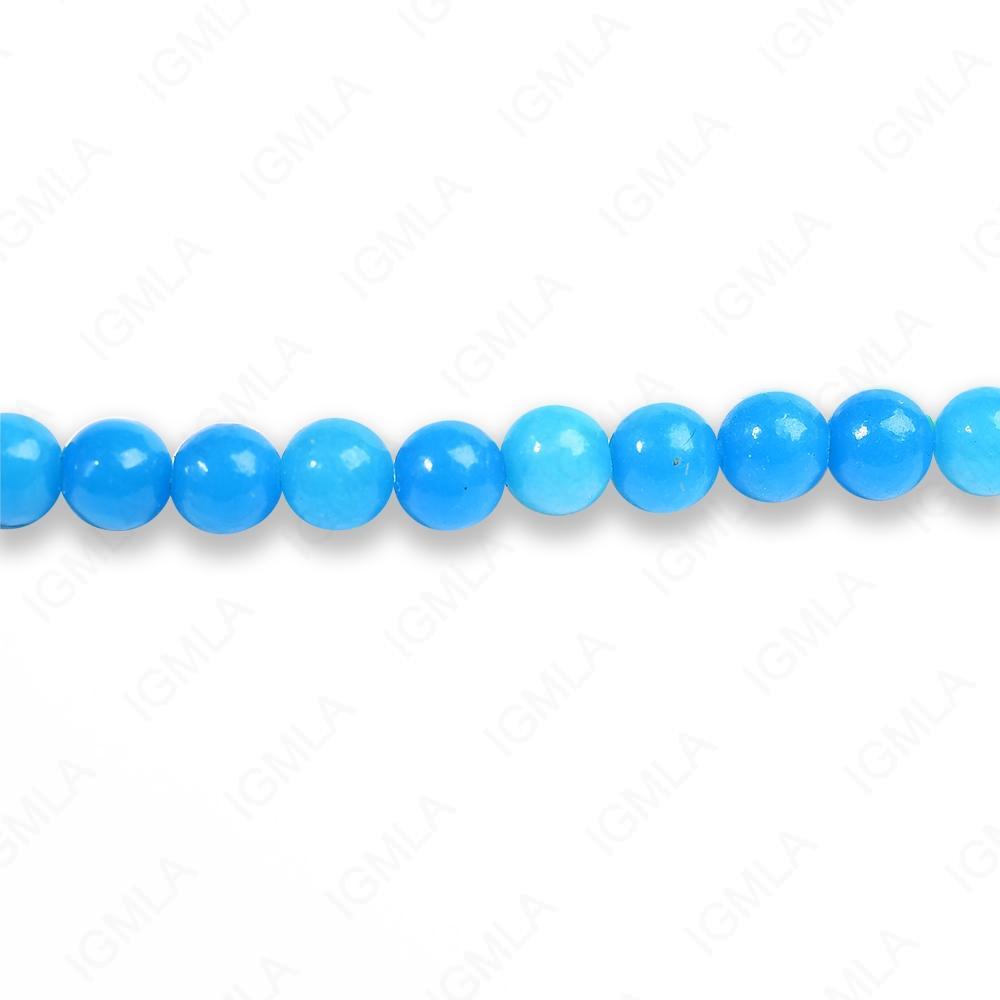 4mm Dyed Amazonite Round Beads