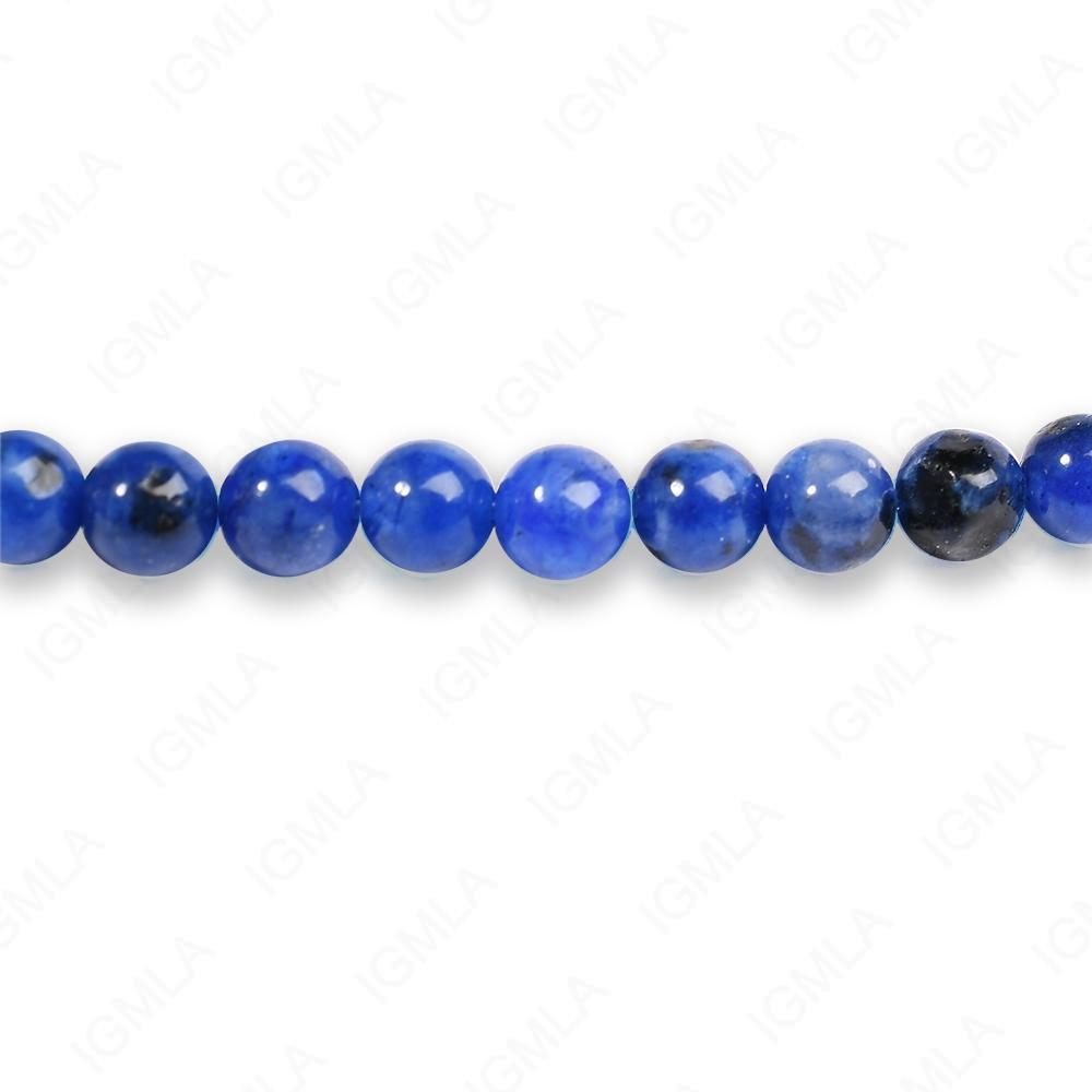 4mm Dyed Lapis Jasper Round Beads