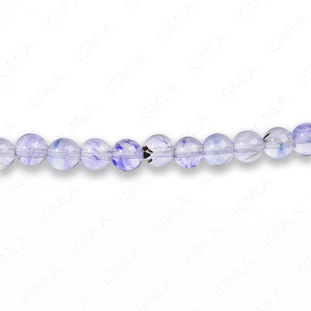 4mm Blueberry Qtz Round Beads