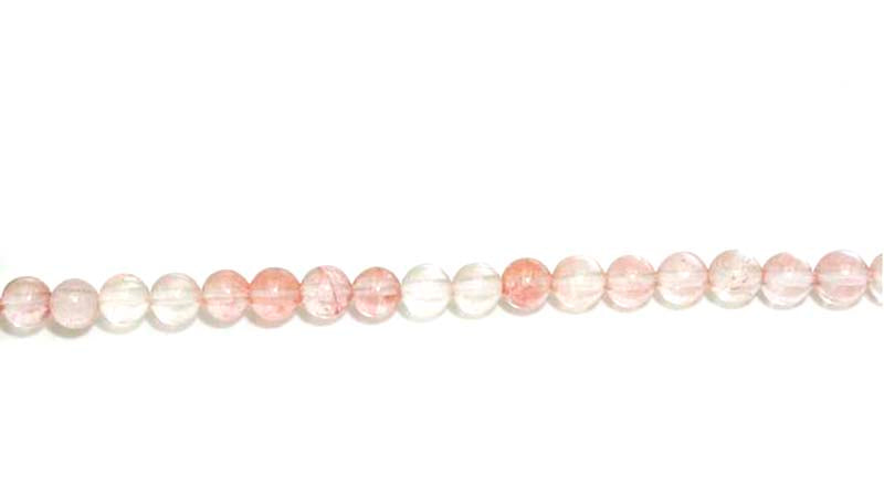 4mm Cherry Quartz Round Beads