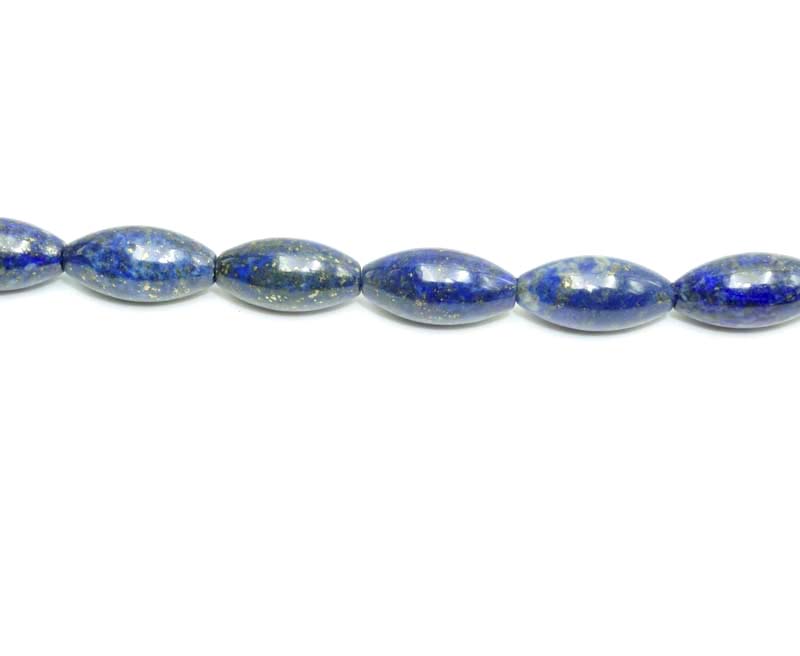 16 inch Lapis Melon Beads
