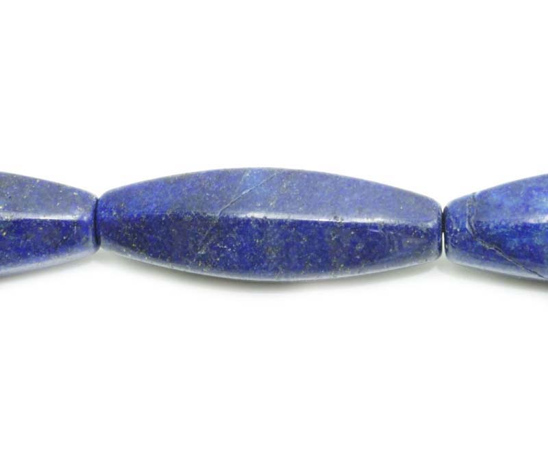 16 inch 12X36mm Lapis Long Oval Beads