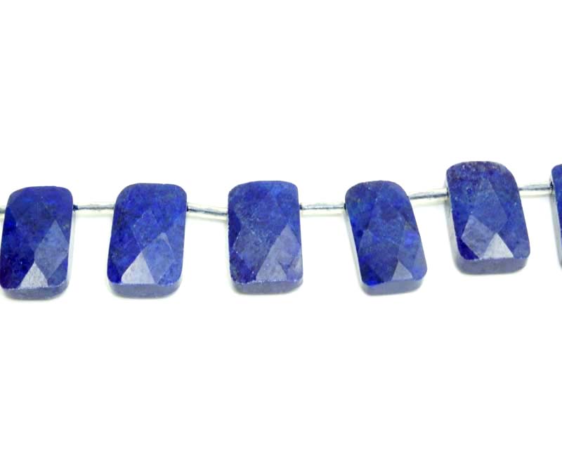 16 inch 10X18mm Lapis Rectangle Faceted Beads
