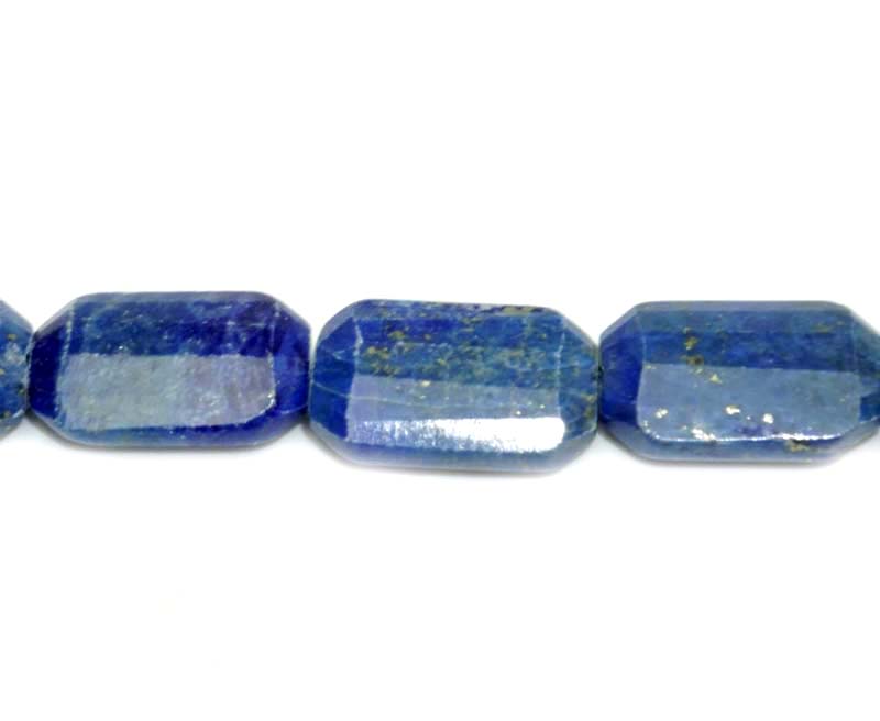 16 inch 10X16mm Lapis Rectangle Faceted Beads