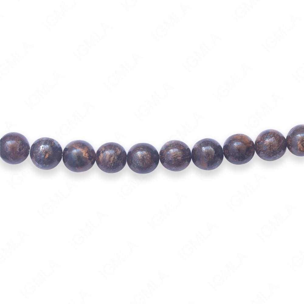 16 inch 6mm Bronzite Natural Round Beads