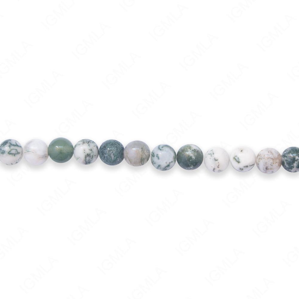 16 inch 6mm Tree Agate Jasper Natural Round Beads