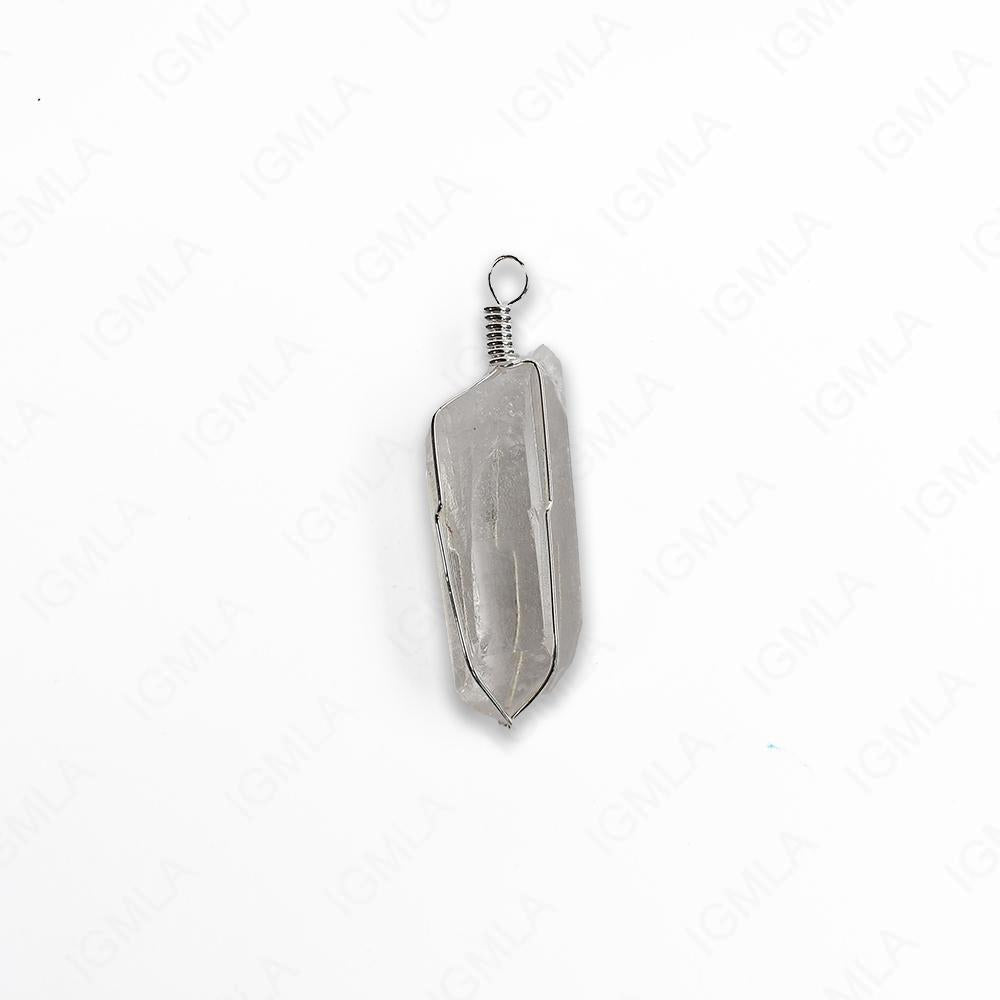 Quartz With Basket Sp Point Pendants