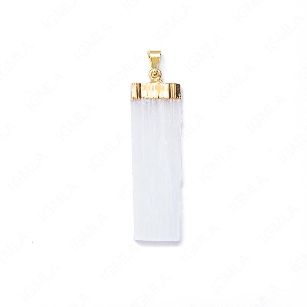Selenite Blade Pendants