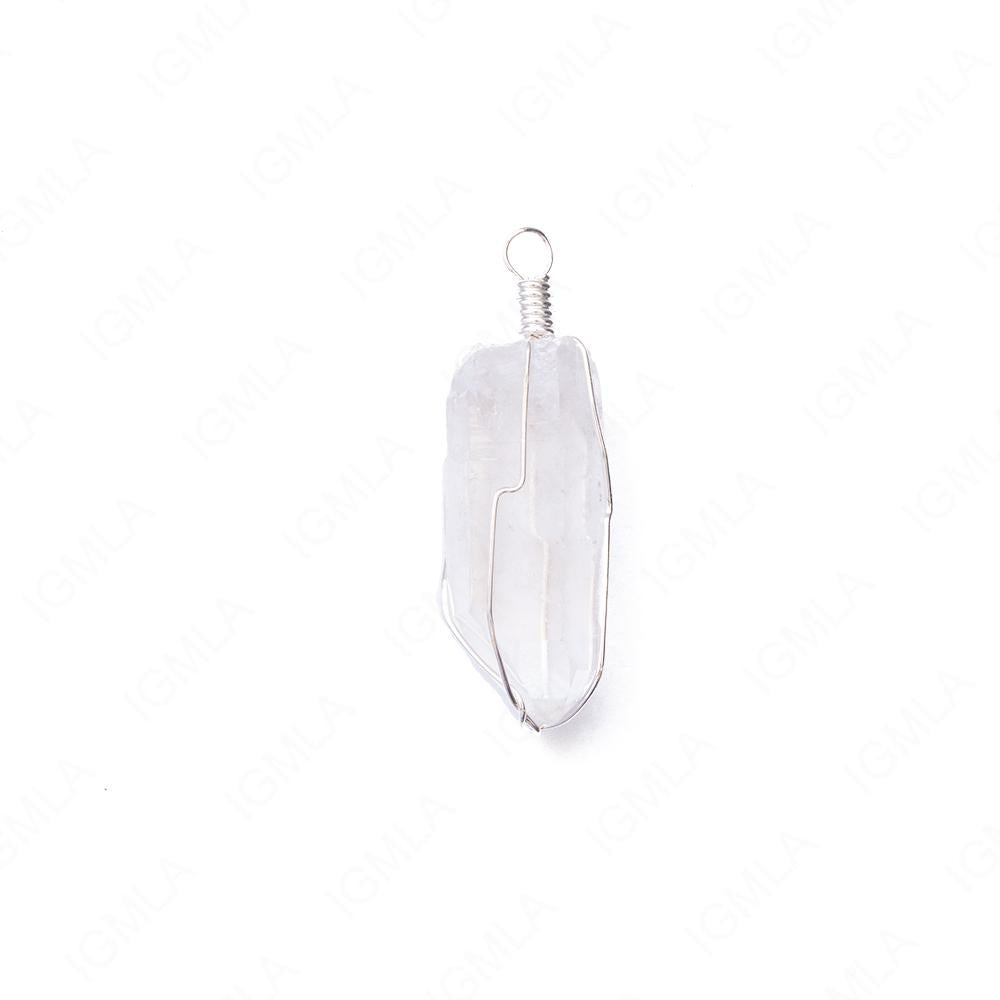 Quartz Point With Basket Pendants