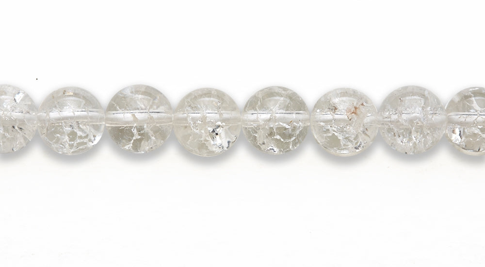 16 inch 10 M.M. Crystal Round Beads