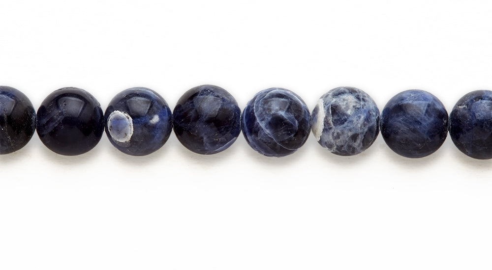 16 inch 10 M.M. Sodalite Round Beads