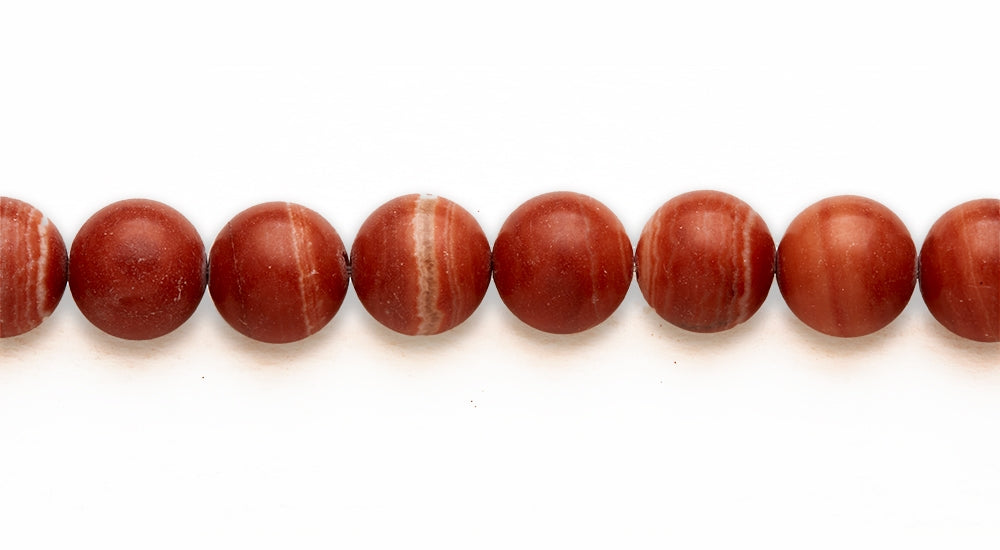 16 inch 12M.M. Red Malachite Jasper Round Beads
