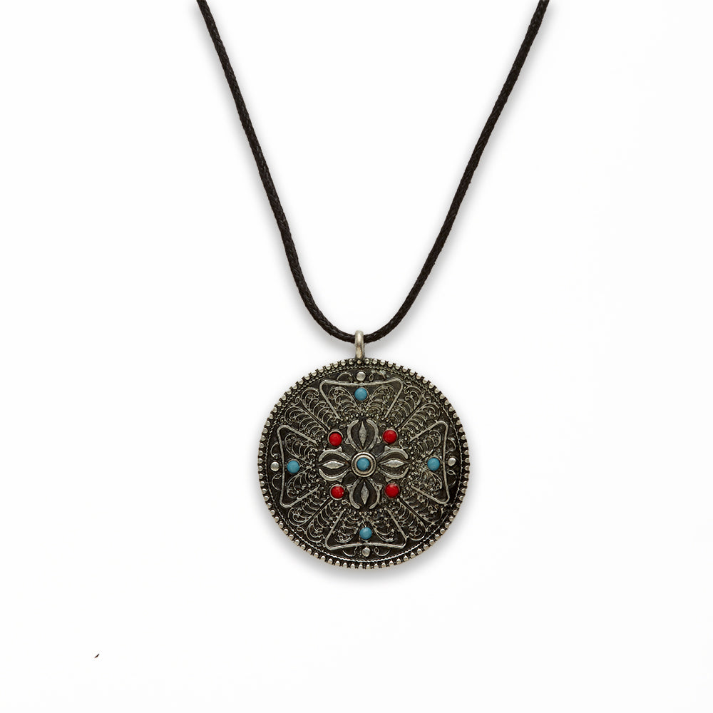 Zinc Alloy Sox Coin Necklace