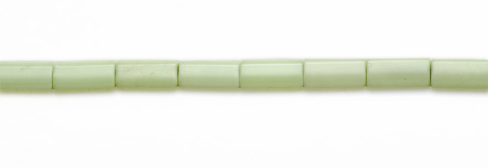 15-16 inch 8X16mm Lemon Chrysophrase Rectangle Plain Beads