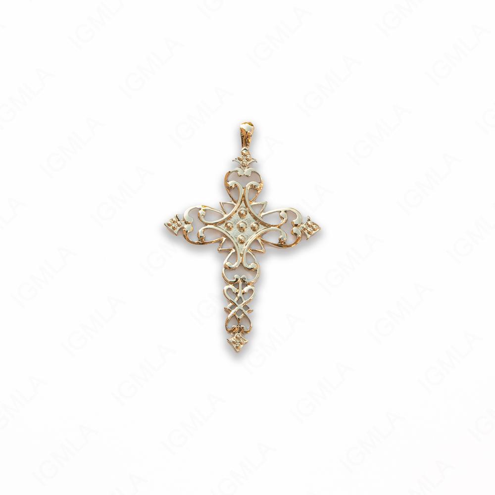 Zinc Alloy Silver Plated Cross Pendants