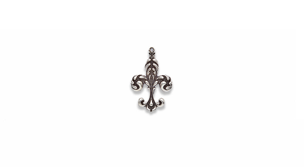 Zinc Alloy Fleur de Lis Pendants