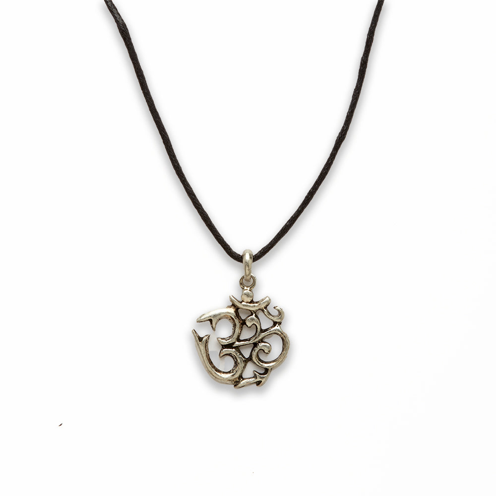 18 inch Zinc Alloy Burnish Silver Tone Symbol Symbol Necklace