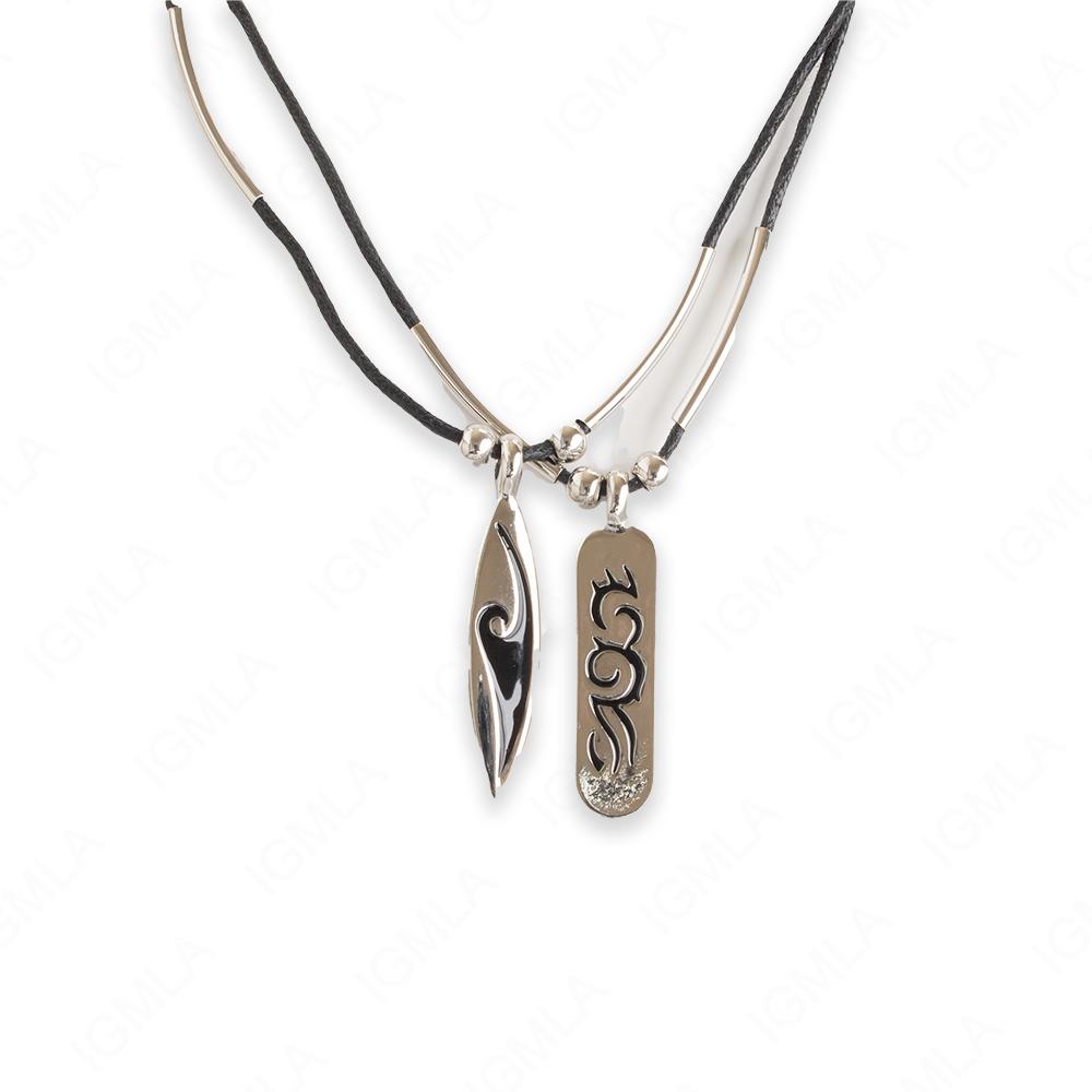 18 inch Zinc Alloy Silver Tone Assorted Necklace