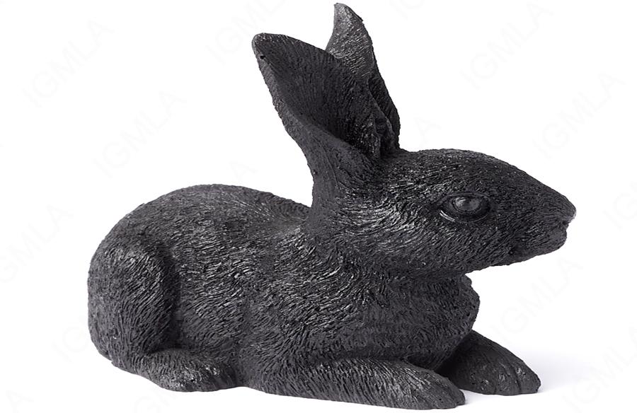 Shungite Rabbit Carving
