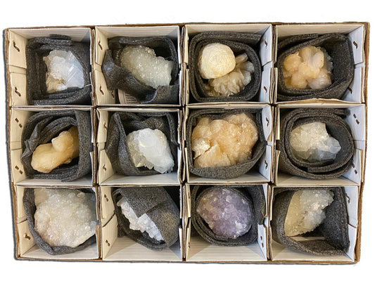 Zeolite (Apophyllite) 12 piece Flat
