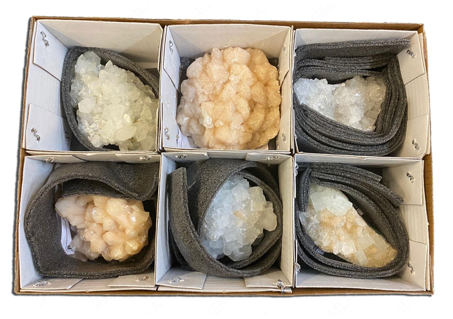 Zeolite (Apophyllite) 6 piece Flat