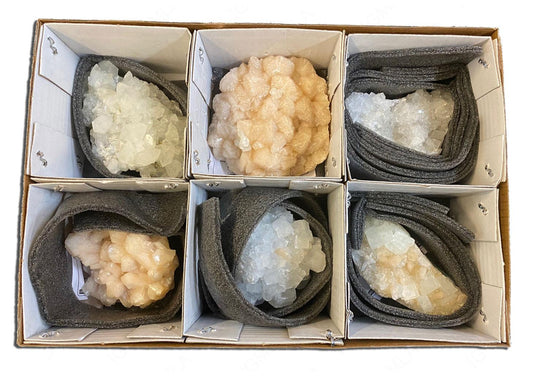 Zeolite (Apophyllite) 6 piece Flat