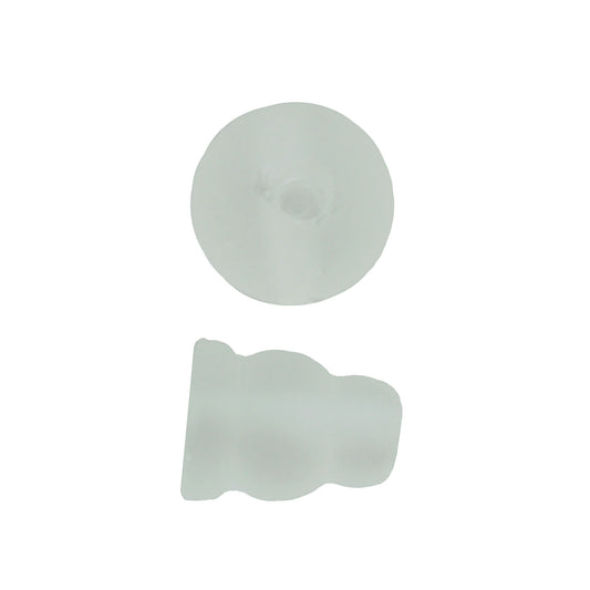 10X8mm & 10mm Matte Syn Crystal/Incluison Plain 3 Hole (1) & Guru (1) Beads