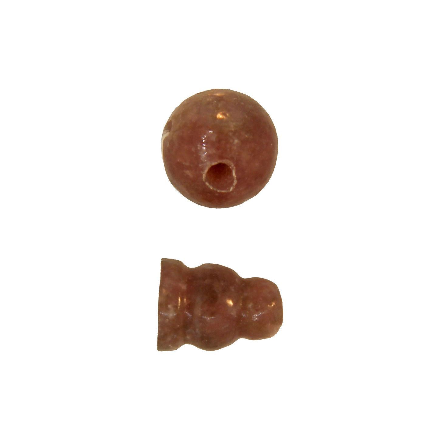 10X8mm & 10mm Africa Lepidolite Plain 3 Hole (1) & Guru (1) Beads